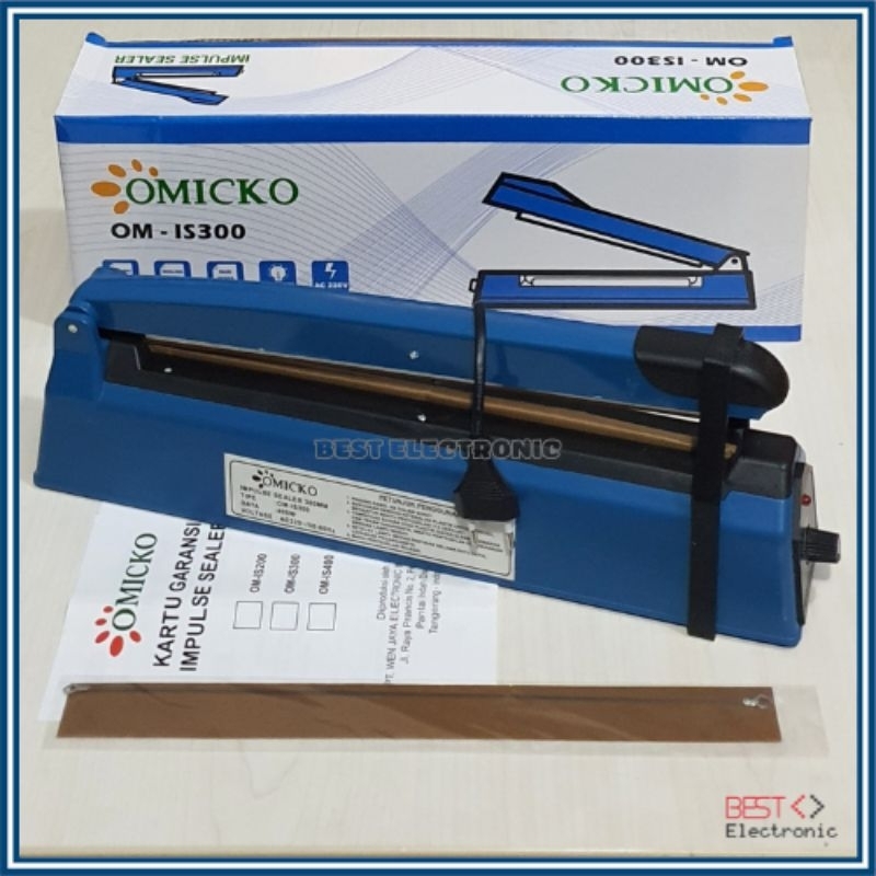 MESIN Plastic PRESS IMPULSE SEALER 300MM OM-IS300 OM IS300 Plastic ...