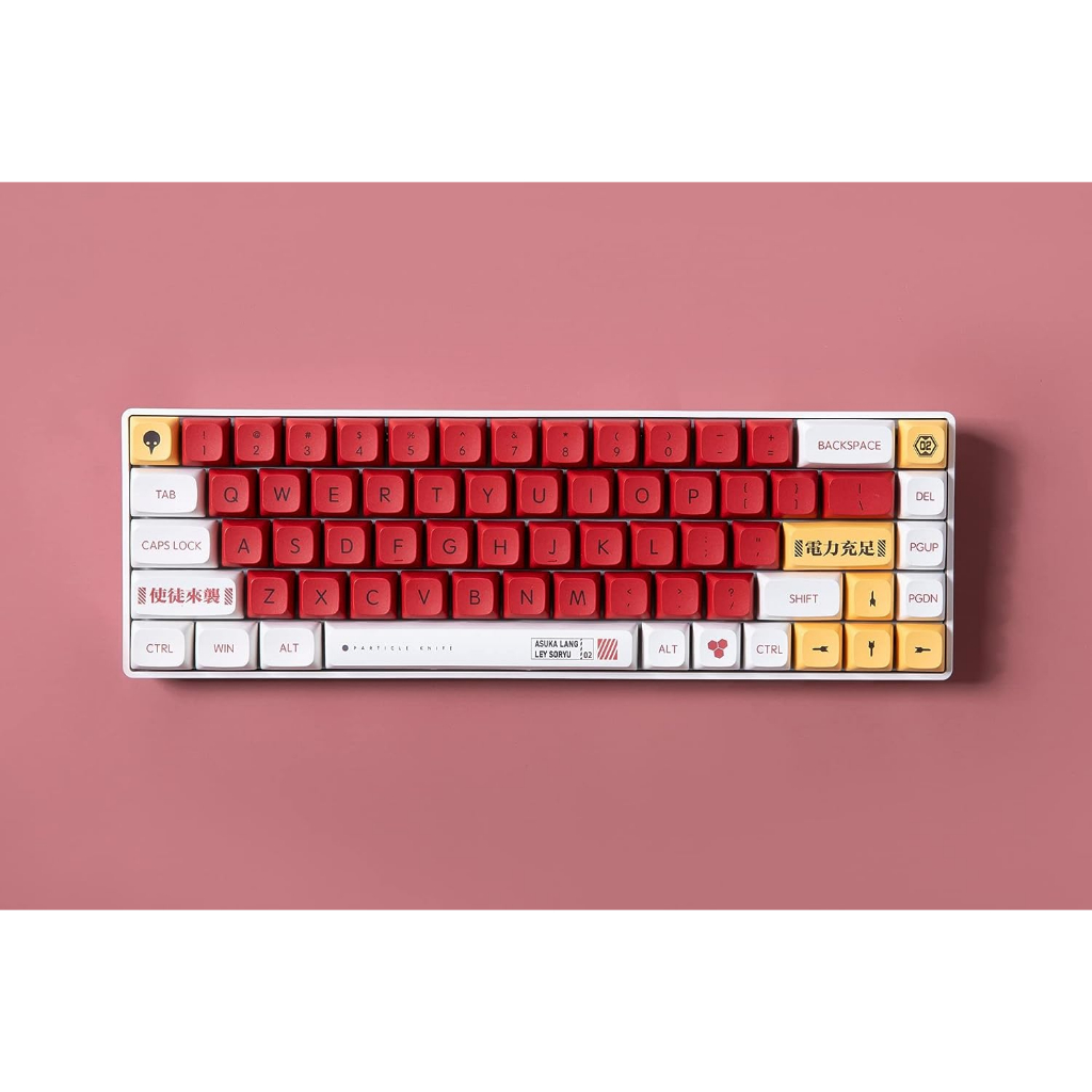 Keycaps PBT EVANGELION 02 XDA PROFILE Sublime MECHANICAL KEYBOARD ASUKA ...