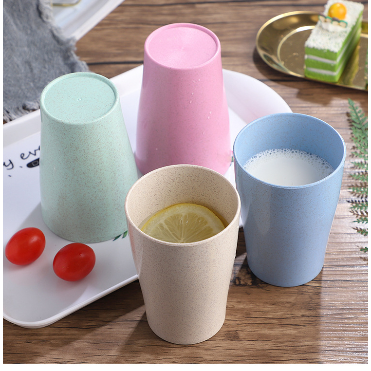 Dreamyhouse Gelas Jerami Gandum / Cangkir Plastik Warna Warni Wheat Cup - Gambar 2