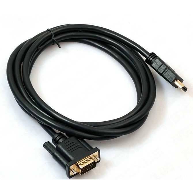 Hdmi to VGA Cable 1.8M HD Adapter Cable HDMI male to VGA male 1.8M 3M Shopee Singapore