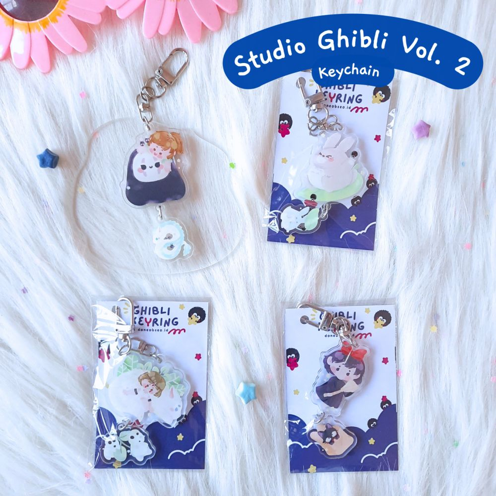 GANTUNGAN Doneobseo.id Studio Ghibli Vol 2 Acrylic Keychain/Keychain