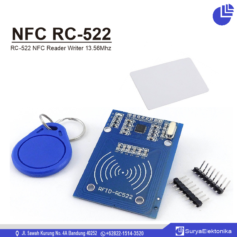 Rc522 Rfid Nfc Reader Writer Module Adruino Raspberry Pi 