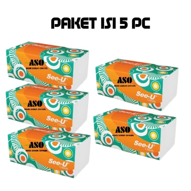 [ PAKET ISI 5 ] TISU tissue SEE-U 250 Sheet 2ply PROMO !!! - Gambar 2