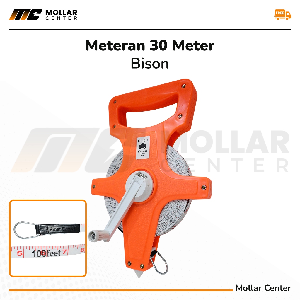 BISON METERAN T 30 METER ROAD MEASURING TOOL FOR SOIL ROLL FIBER ROL ...