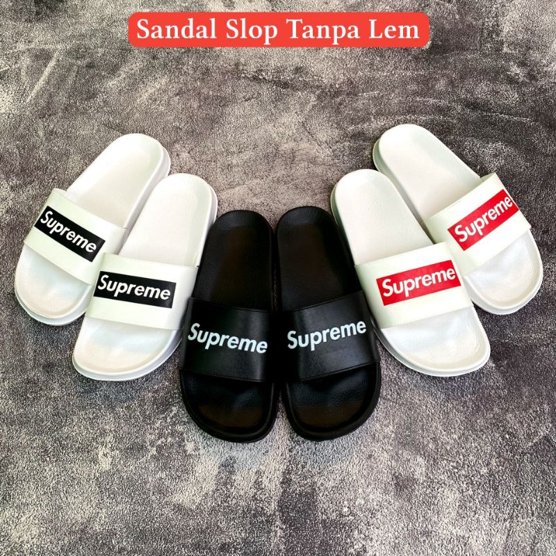 Supreme slippers cheap original price