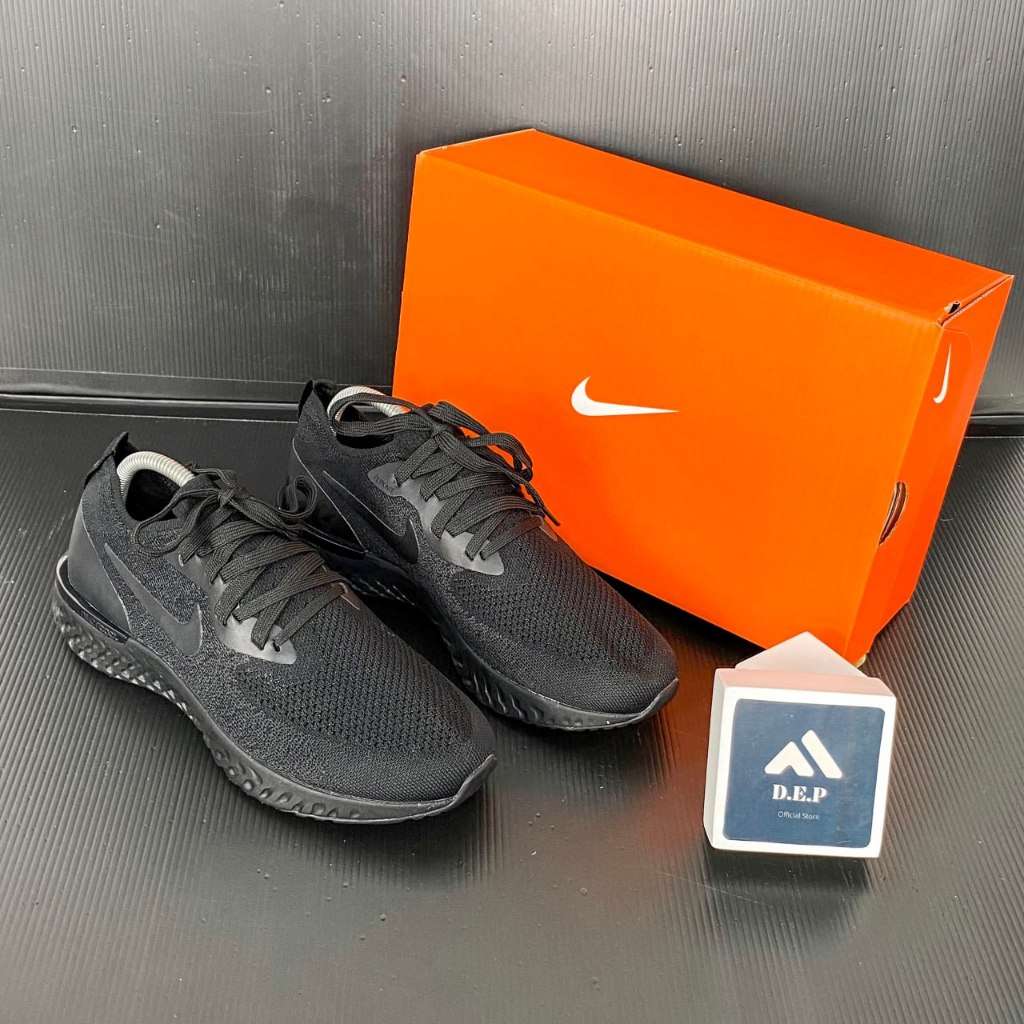 nike epic react flyknit black men