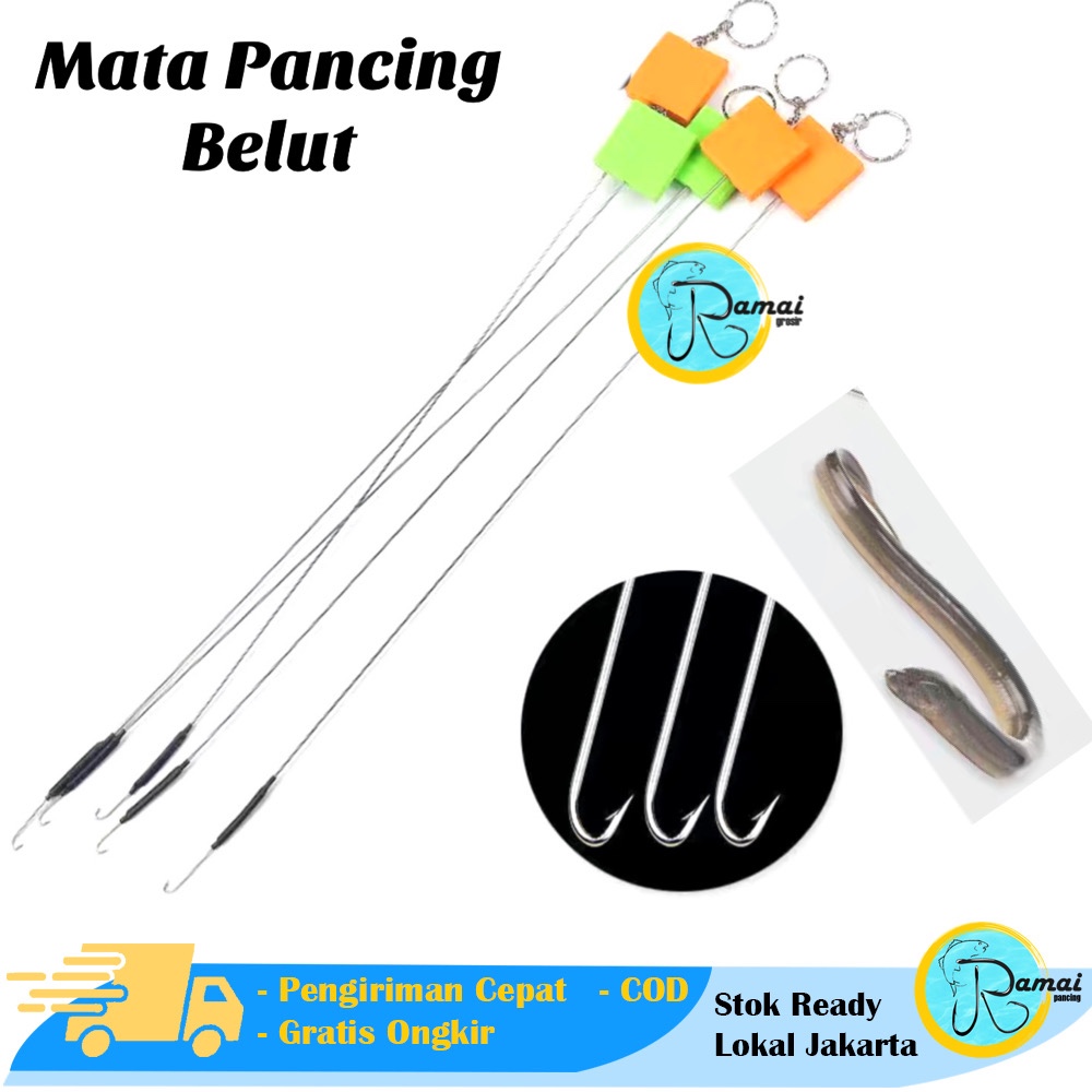 Mata pancing Belut sawah siap pakai bahan stainless