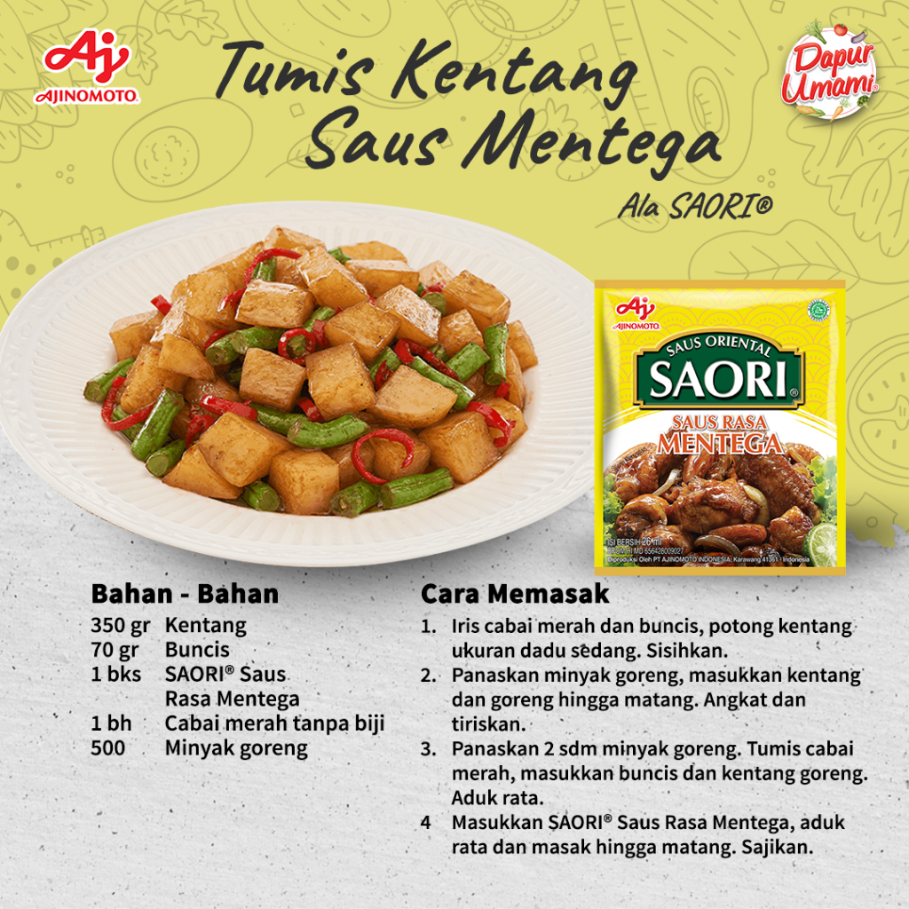 Saori Saus Mentega Oriental 5pcs Rasa Gurih - Gambar 4