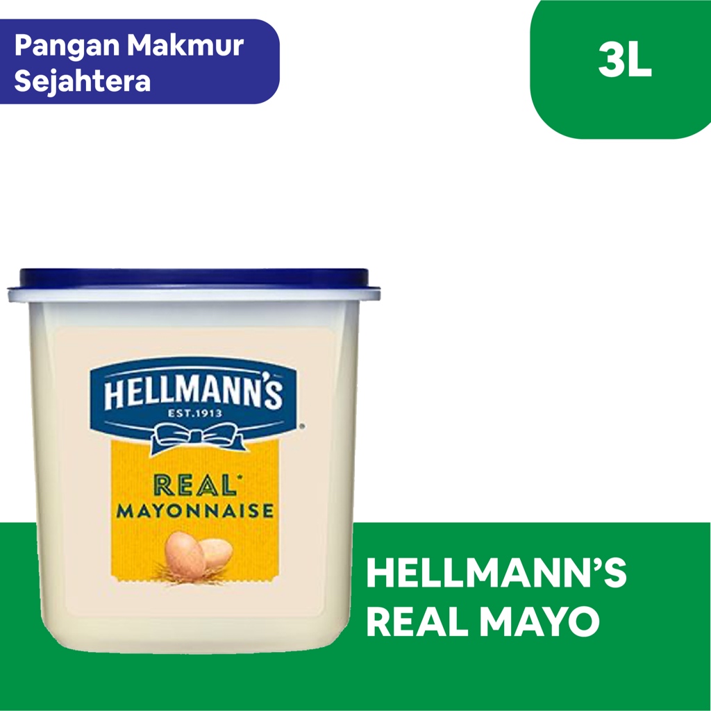 Hellman's - REAL MAYO MAYONNAISE TUBE/Jar 3 L | Shopee Singapore