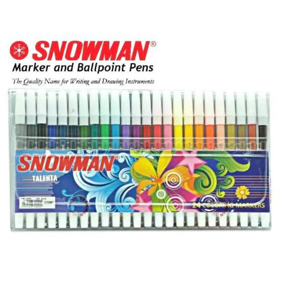 Snowman Markers 24colors PW-24A sepidol drawing painting coloring ...