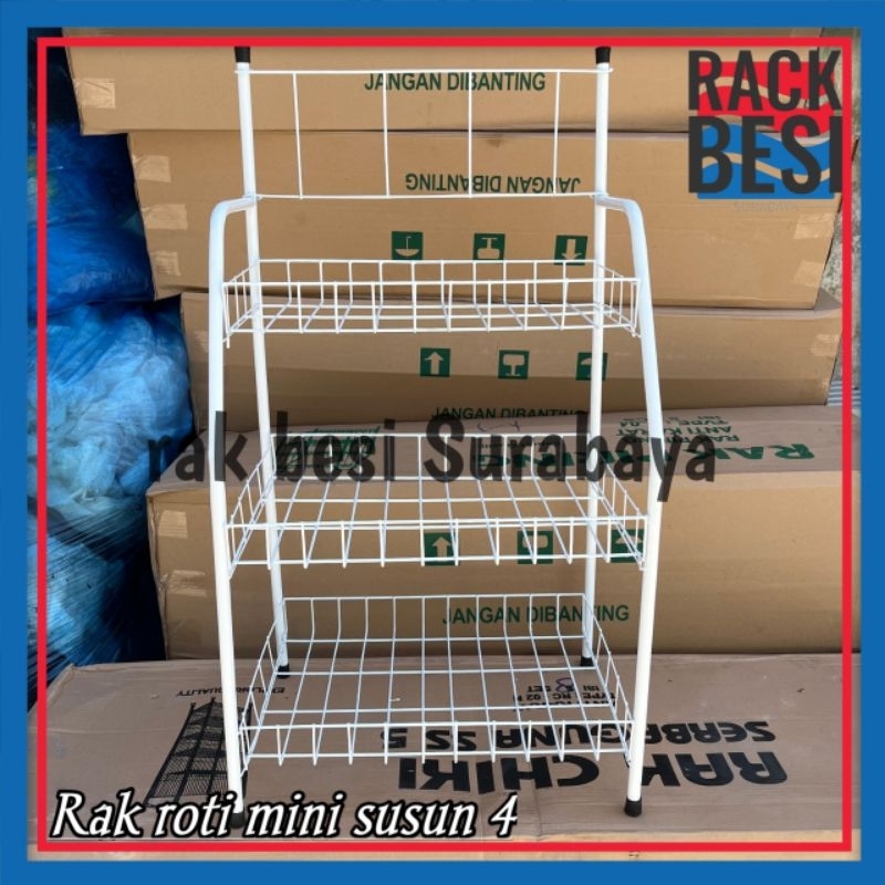 3 tier mini bread rack/chiki rack/multipurpose rack/shop rack ...