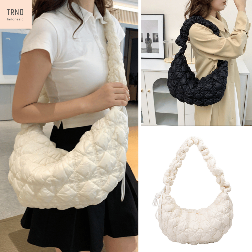 Jelly Bunny Sling Bag Puffy Drawstring Strap Korean Style Import Premium Puffer Bag ala Bangkok Korea SB010