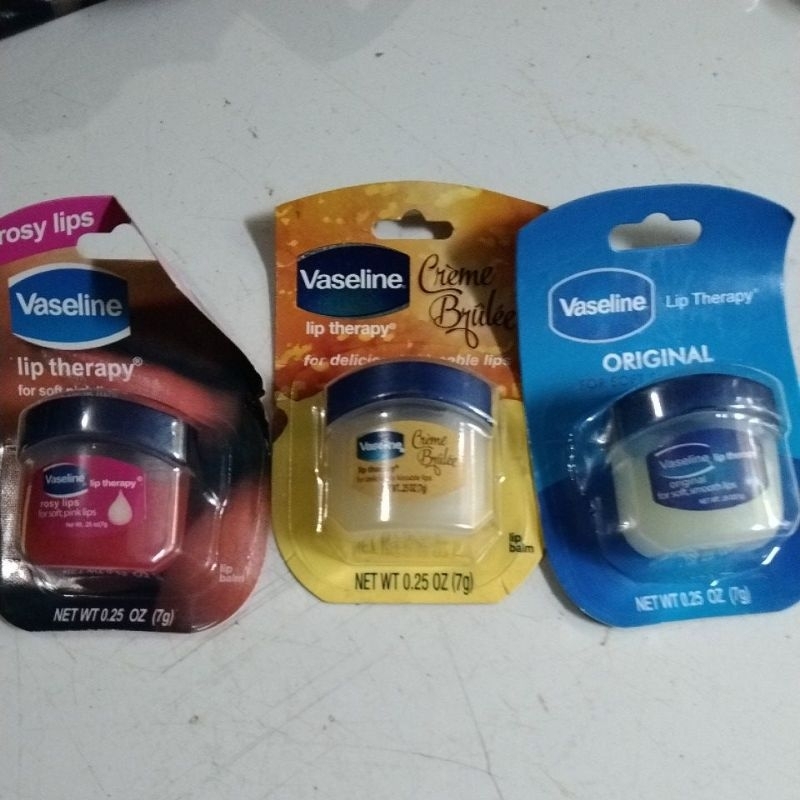 Vaseline LIP THERAPY CREME BRULEE, original,for soft pink Lifts, 3