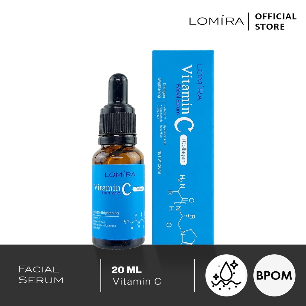 Lomira FACIAL SERUM VIT C COLLAGEN20ML Shopee Singapore