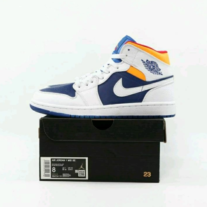 Nike air jordan on sale blue and orange