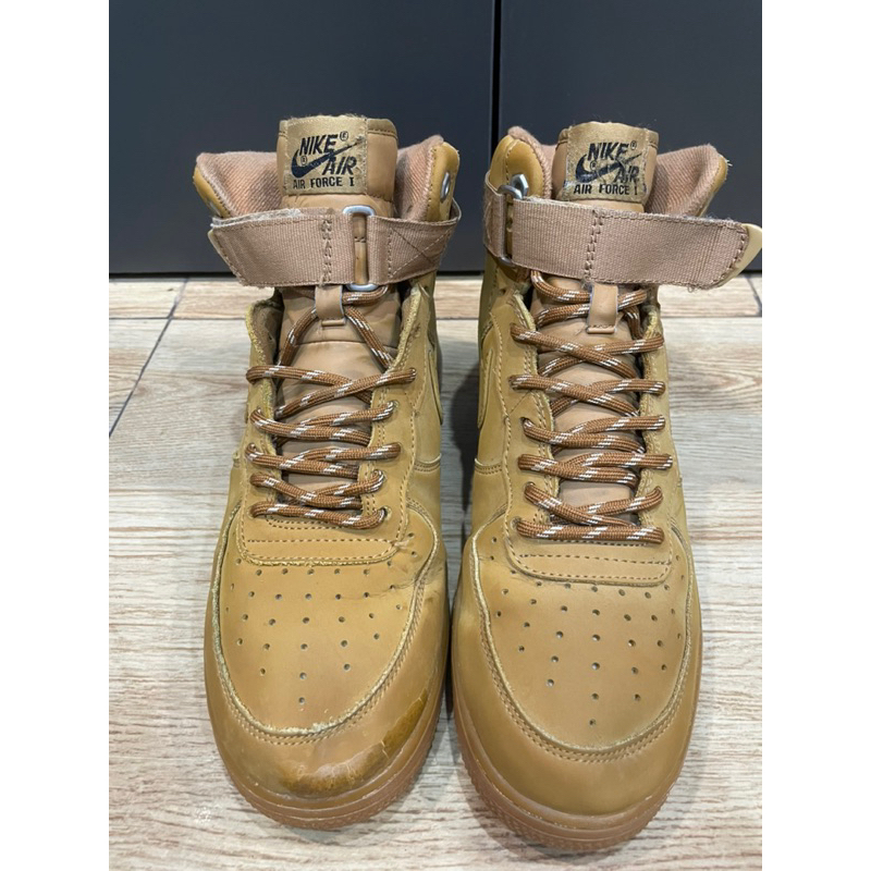 Nike air force hot sale 1 high top tan