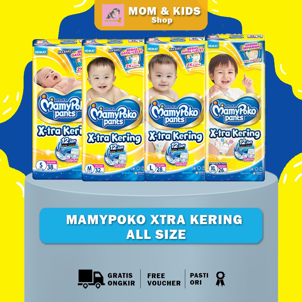 Economical Packaging! Mamypoko Xtra Dry S - XXL/ Disposable Diapers/  Anti-Clump Xtra Dry