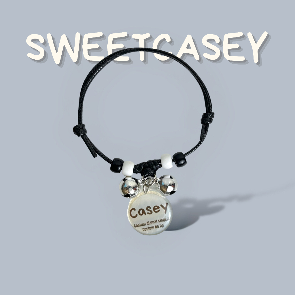 KALUNG KUCING PANDORA GRATIS LIONTIN CUSTOM NAMA/ PANDORA CAT NECKLACES - Gambar 2
