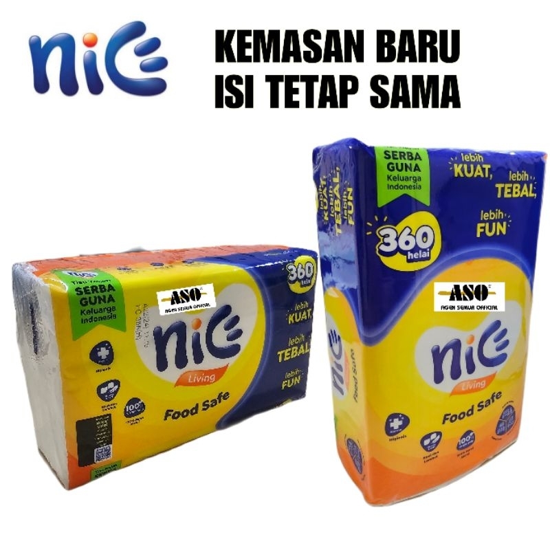 Tisu Tissue NICE 180 sheets Facial Tissue Nice 360 helai PROMO !!!