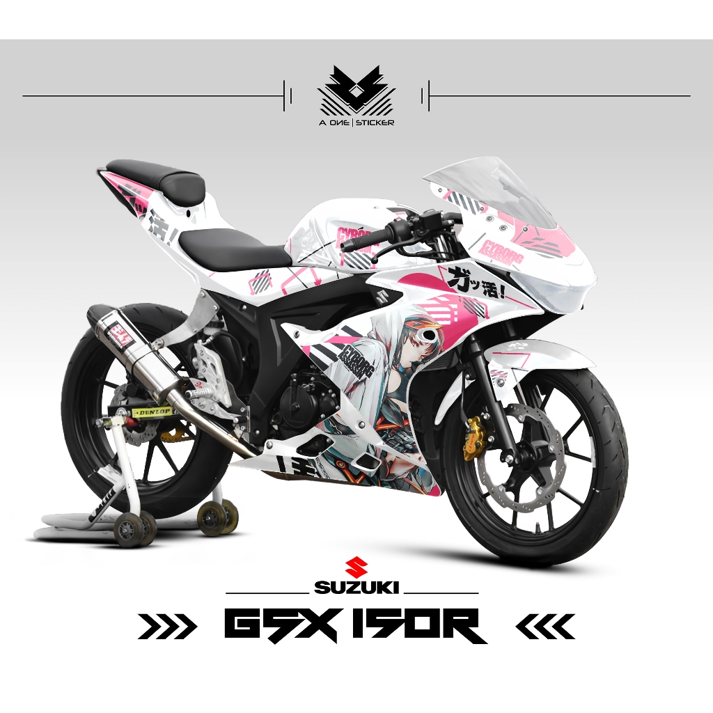 Semifull STRIPING SUZUKI GSX R150 MOTIF 3 / CYBORG EDITION / ANIME ...