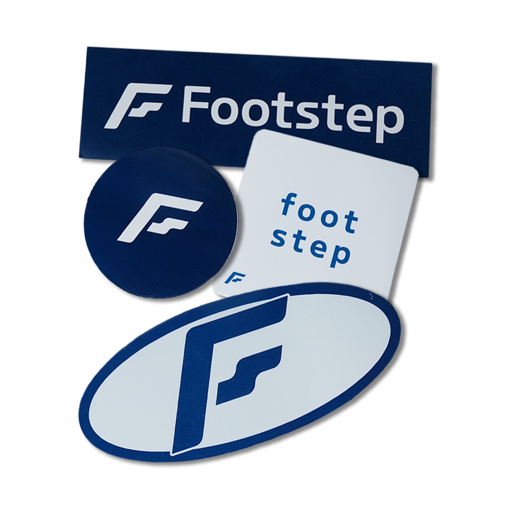 LOKAL Footstep Footwear Sticker Pack - Local brand logo stickers ...