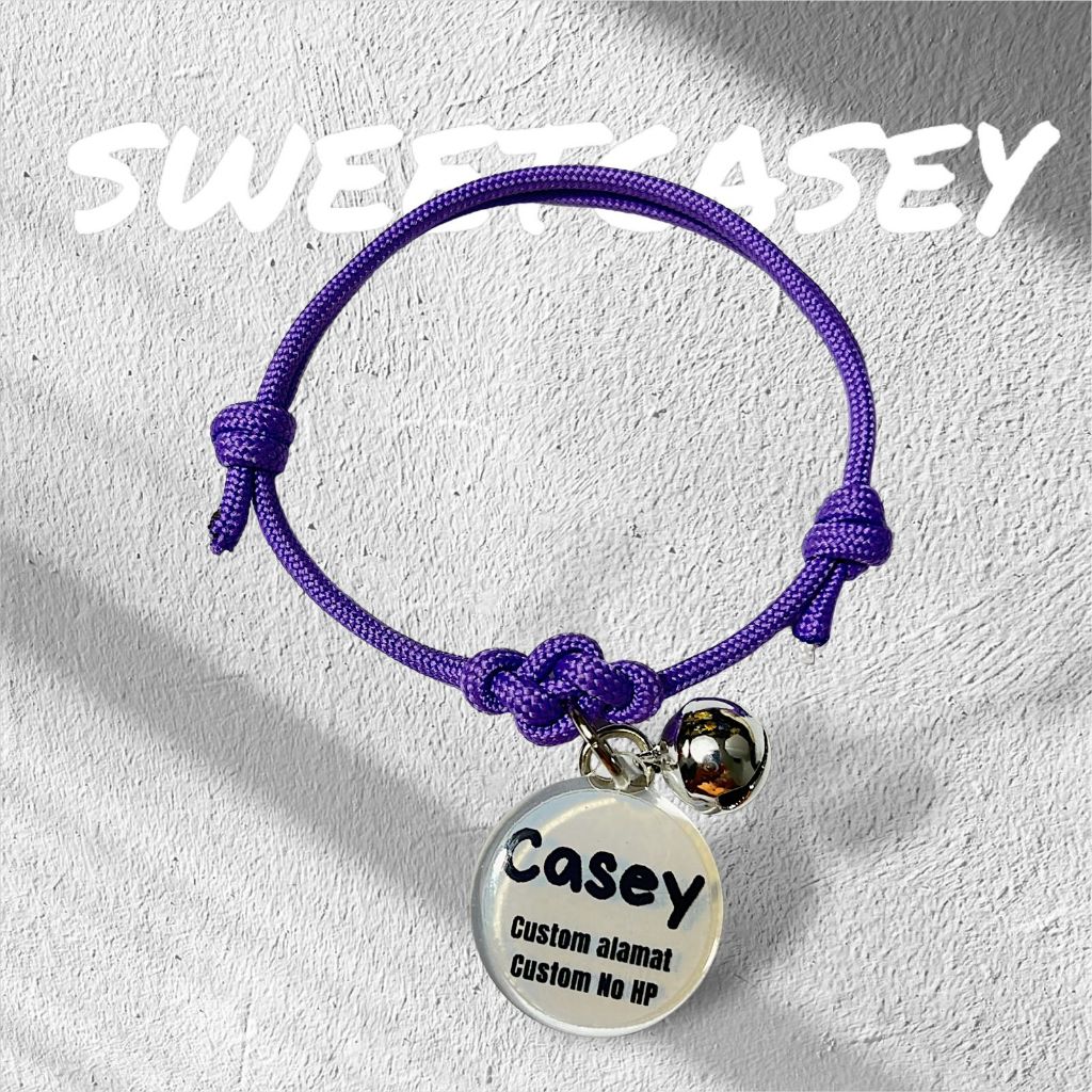 Eternity Cat Necklace Free Nama/Kalung Kucing Custom Nama - Gambar 2