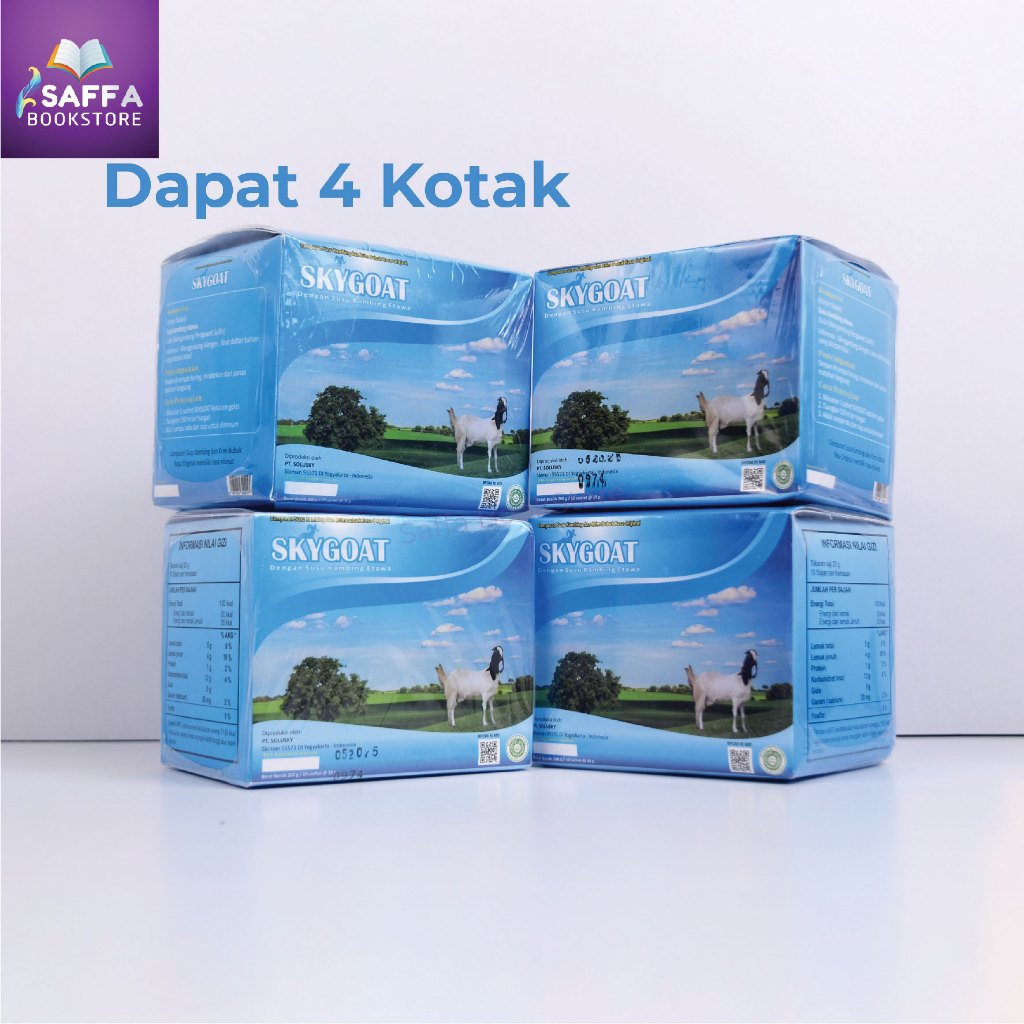 Bundling 4 Sky Goat Original Etawa Goat Milk 1 Box Contains 10 Sachets