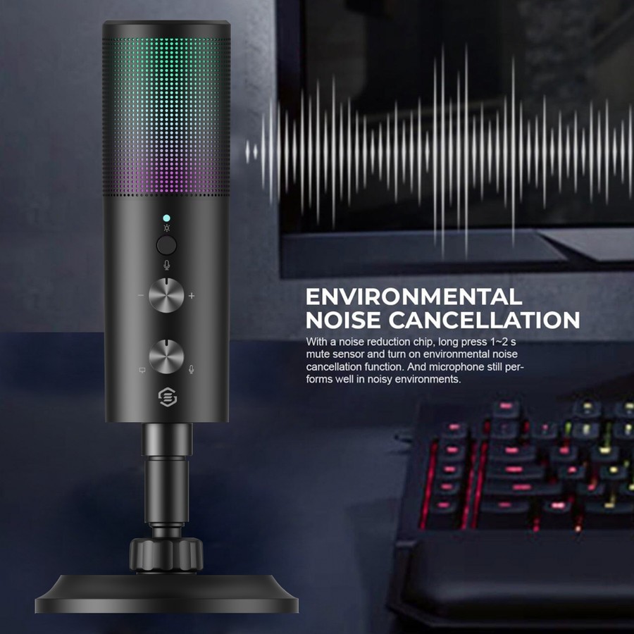 Soundtech Lite 2.0 Cardioid Microphone Condenser USB Stand for PC - Gambar 4
