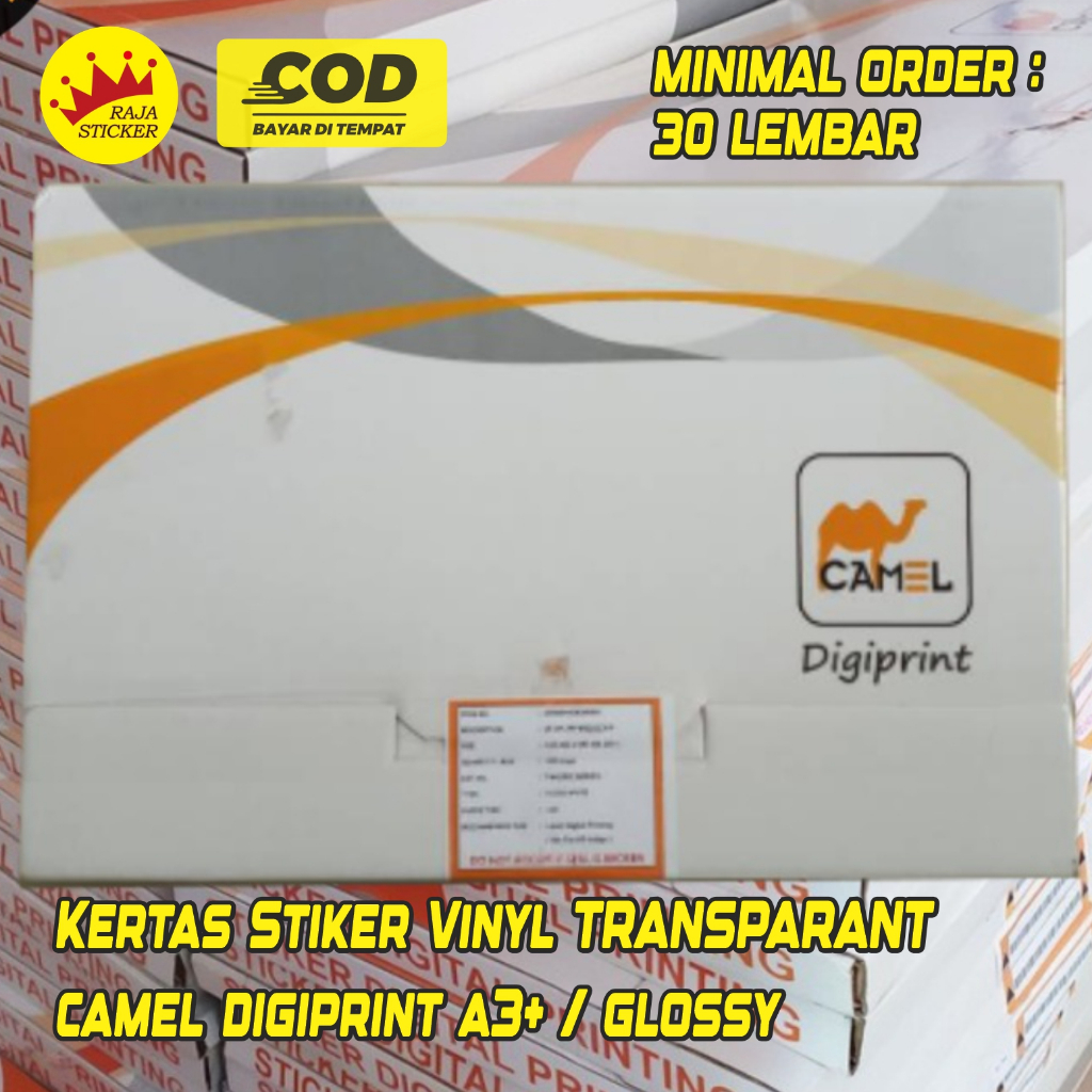A3+ Laser Vinyl Transparent Sticker Paper Digital Printing Transparent ...