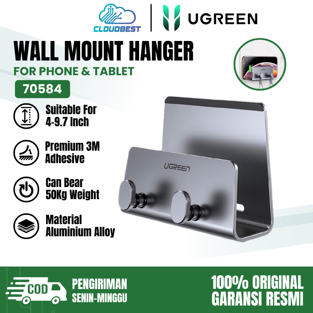 UGREEN WALL MOUNT HANGER MULTIFUNCTION | Shopee Singapore