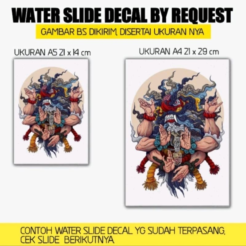 Print sticker waterslide decal custom by request | Shopee Singapore