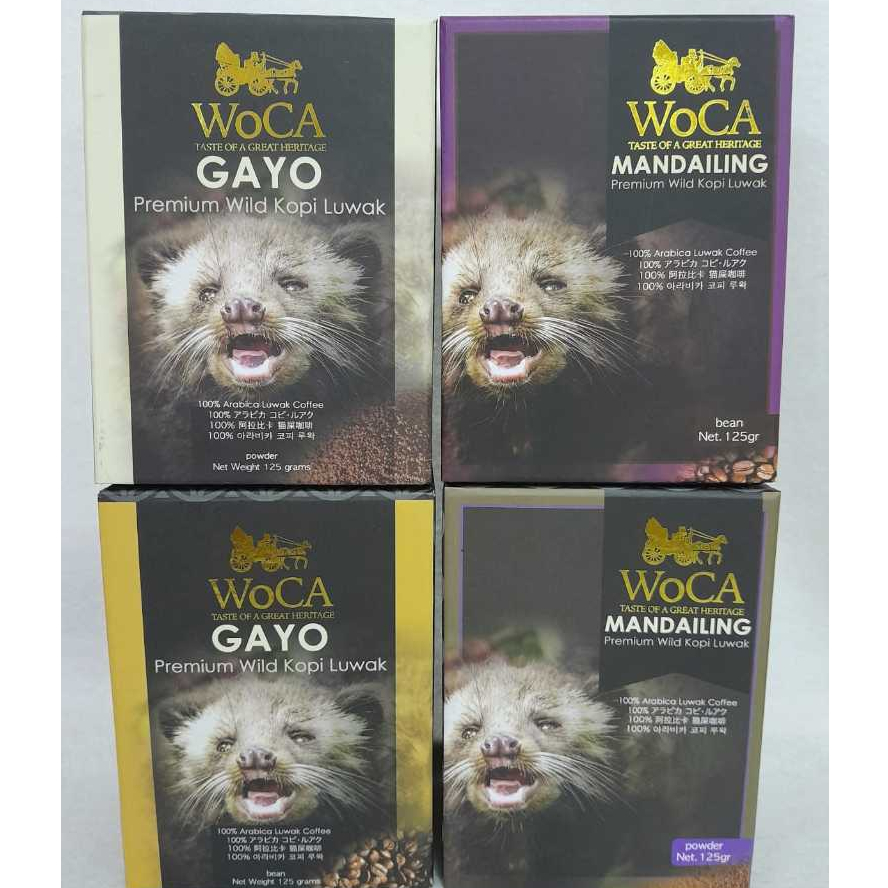 WoCA Gayo Premium Wild Kopi Luwak 30カップ WoCA Gayo Premium Wild