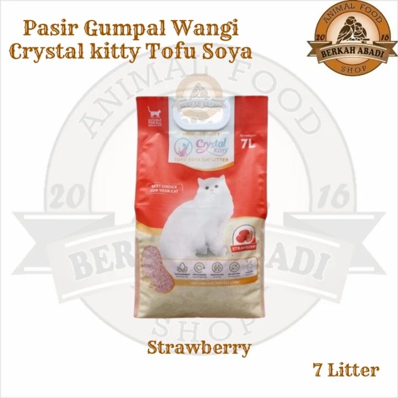 Tofu CRYSTAL KITTY Sand PREMIUM CAT LITTER Fragrant Clump Sand 7l Tofu Sand Cat Sand SOYA Sand Shopee Singapore