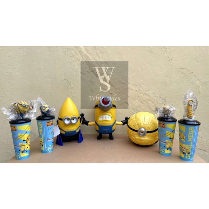 XXI Tumbler Bucket Popcorn Despicable Me 4 3 2 Minions Minion Mega Mel ...