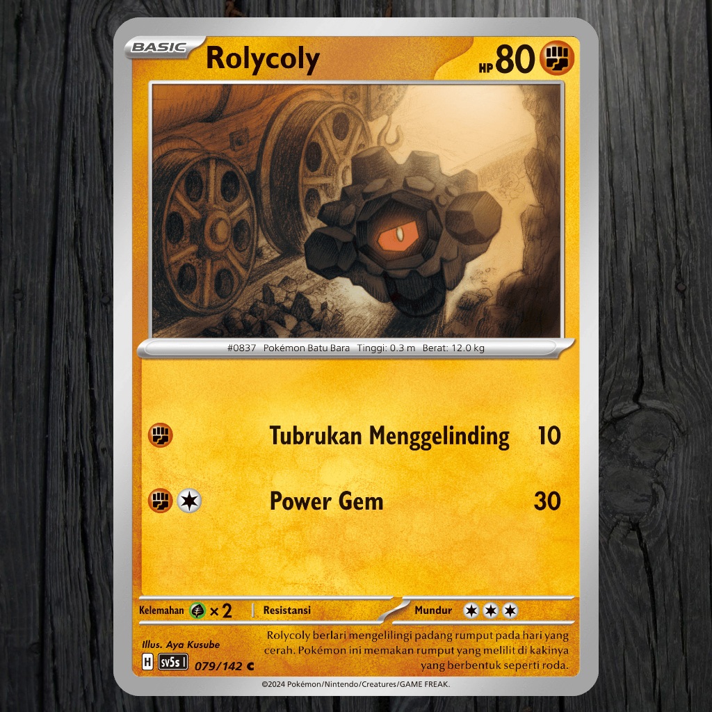 Rolycoly Pokemon sv5s Mainstay Paradoks - PETARUNG - INDONESIAN TCG ...