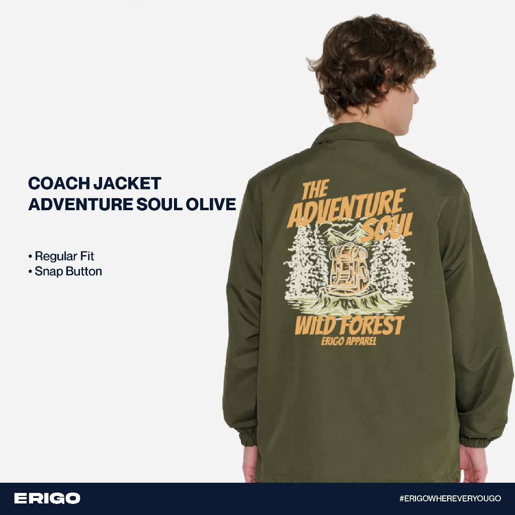 Best Selling Coach Jacket Graphic Adventure Soul Olive Shopee Singapore