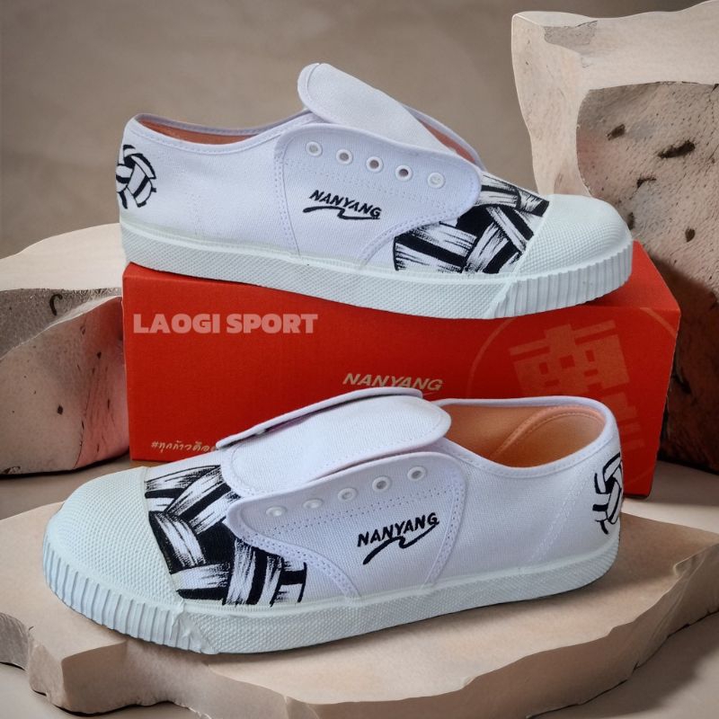 PUTIH Nanyang Shoes With White Costume name motif Shopee Singapore