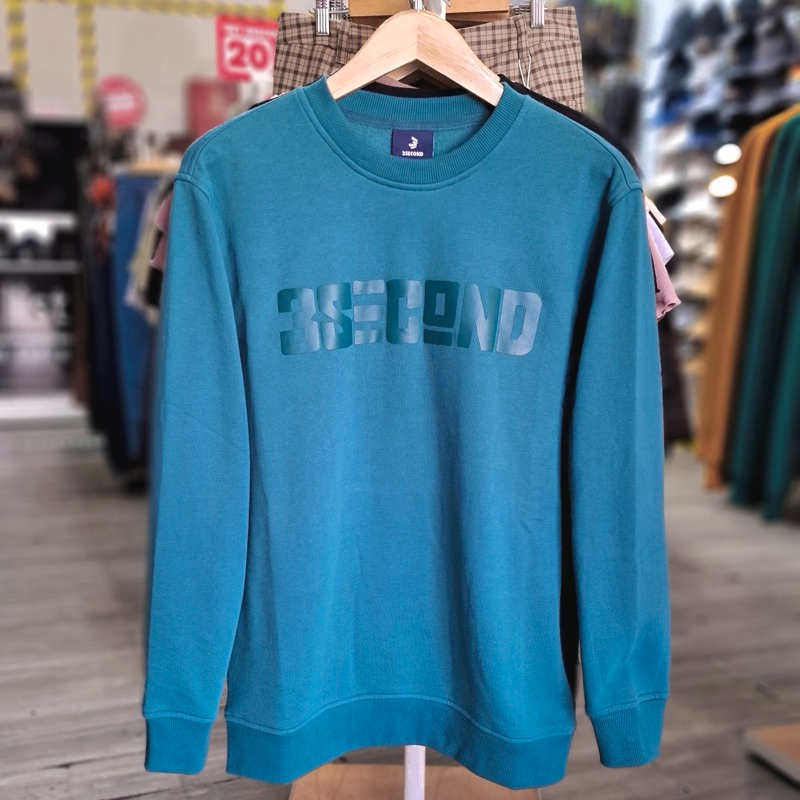 Latest Original 3second Sweater Flocking Logo | Shopee Singapore