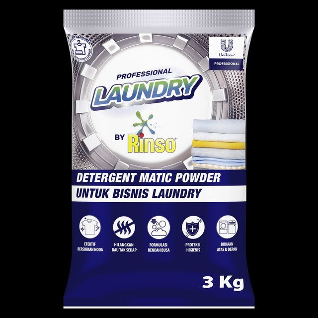 Professional Laundry by Rinso Detergent Laundry Kiloan Bubuk 3 Kg - Gambar 2