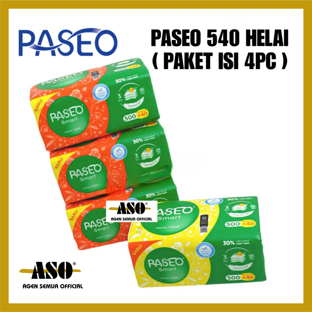 [ PAKET ISI 4 ] Tisu Tissue PASEO 540 helai PROMO !!!