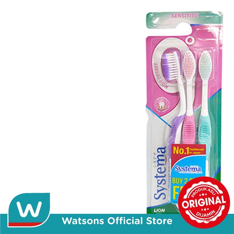 Systema Toothbrush Nine Degree Sensitive Kemasan Ekonomis Isi 3 - Gambar 3