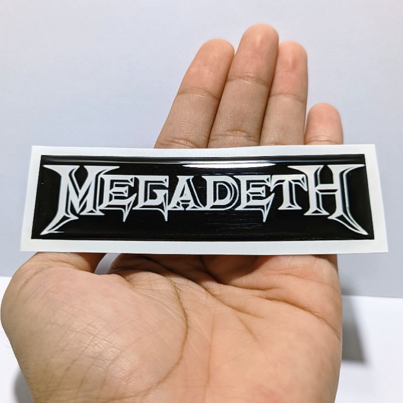 MEGADETH Flexible embossed sticker Emblem | Shopee Singapore