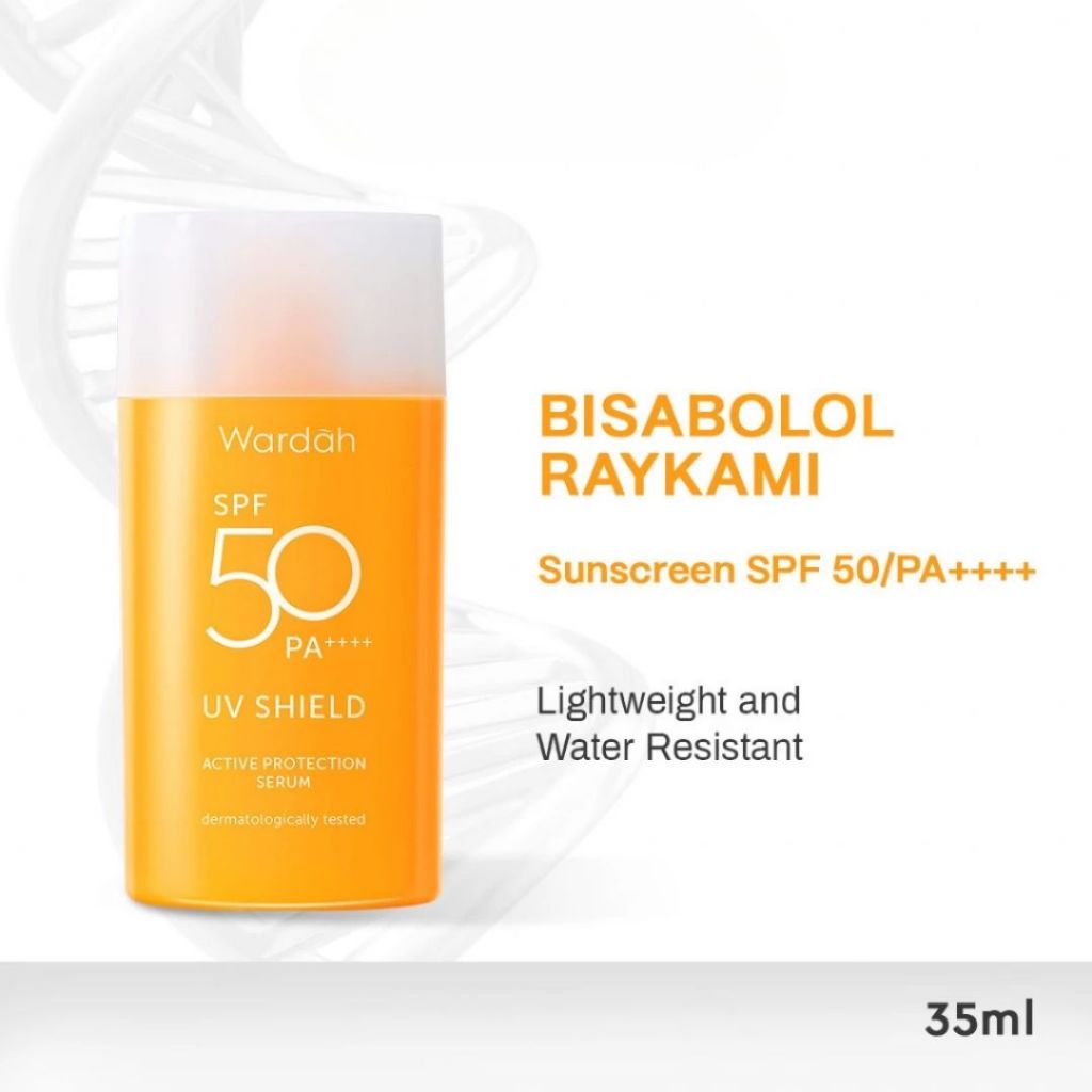 Wardah UV Shield Active Protection Serum SPF 50 35 ml / Merah Jingga Official - Gambar 2