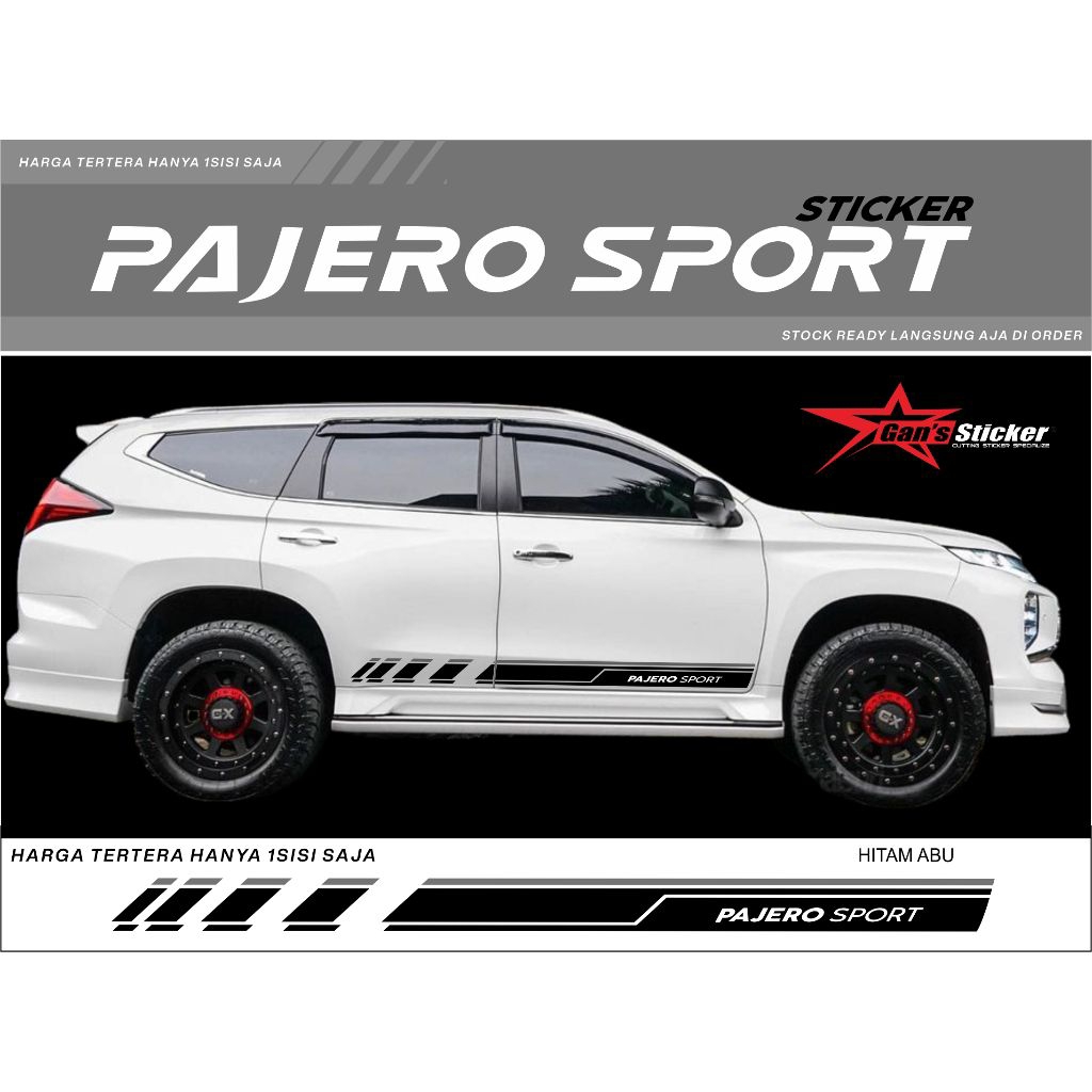 Pajero Sport car sticker, universal minimalist Pajero Sport car sticker ...