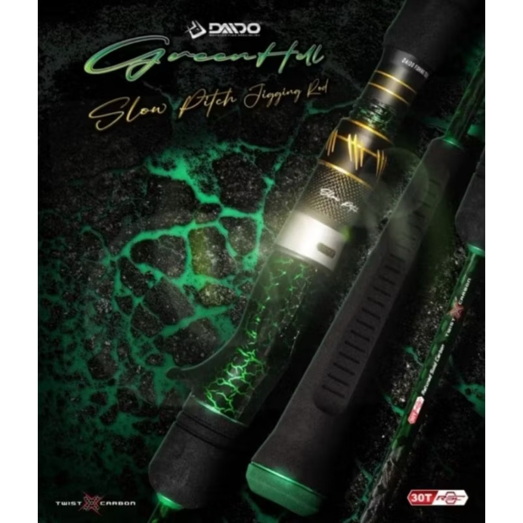 Daido Green Hell Slow Pitch jigging Overhead Rod (One Piece) | Shopee ...