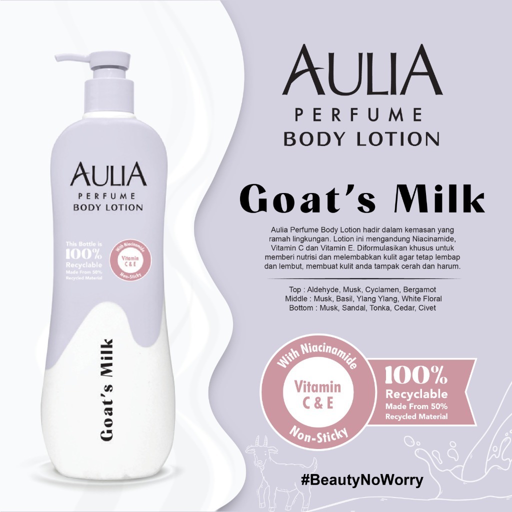 Aulia Perfume Body Lotion 600ml / Merah Jingga Official - Gambar 4