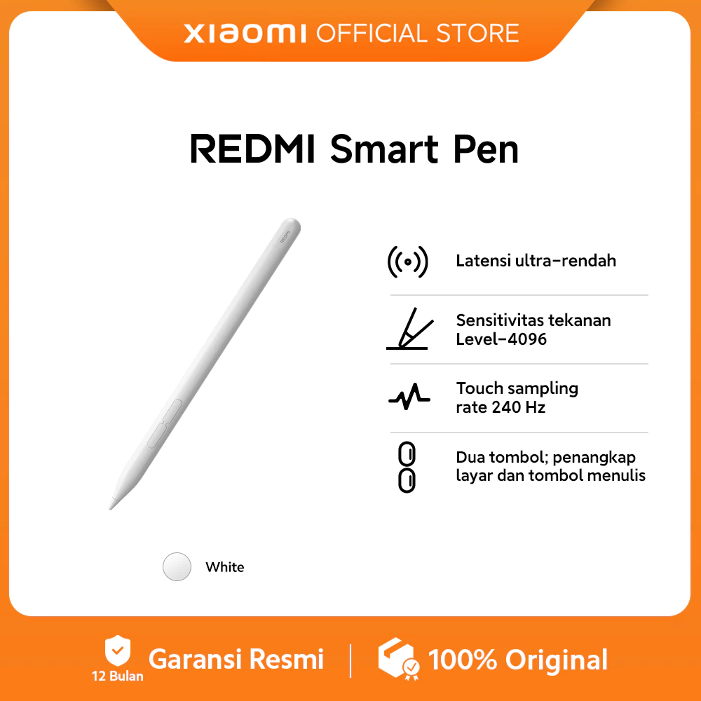 Xiaomi Redmi Smart Pen | Compatible Model | Touch sampling rate 240 Hz [ Official Store ]