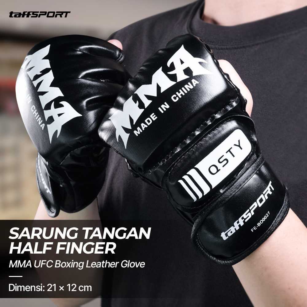 TaffSPORT Sarung Tangan Tinju Boxing Muay Thai Leather Glove - FE-BO0027 - Gambar 2