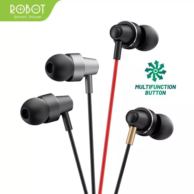 ROBOT RE240S Headset Earphone In-Ear Deep Rich Bass Metal Wired