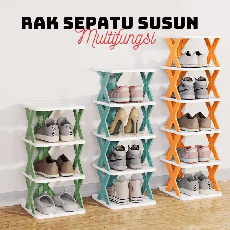 Dreamyhouse Rak Sepatu Sandal 5 Susun Plastik Serbaguna / Tempat Sepatu 5 Susun Murah